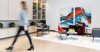 Boutique lobby lounge
